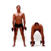 Stacchi manubri gambe semiflesse